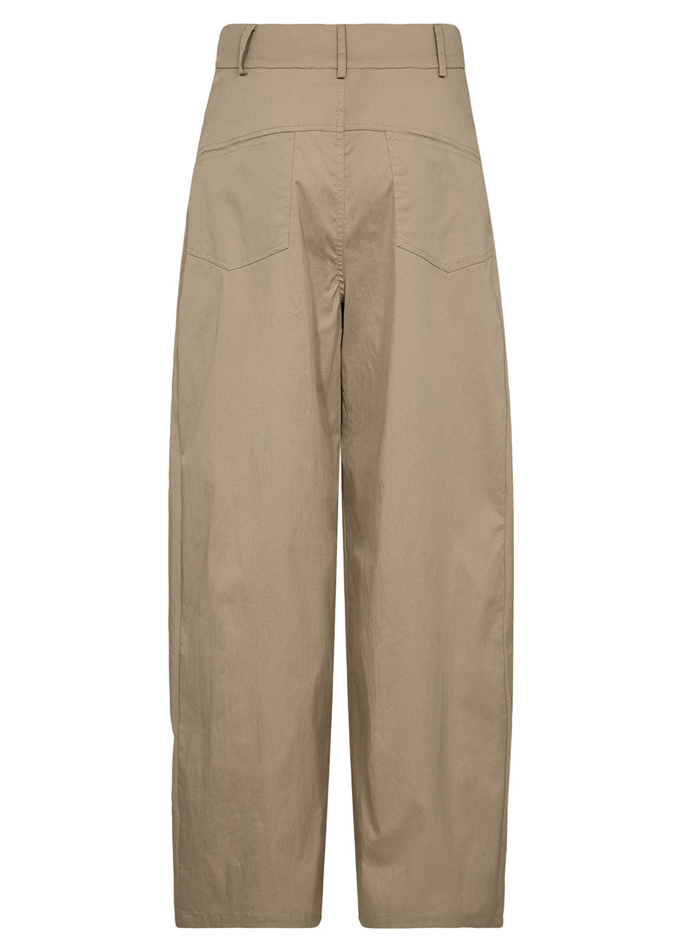 Co Couture CottonCC Crisp Barrel LL Pant beige achterkant