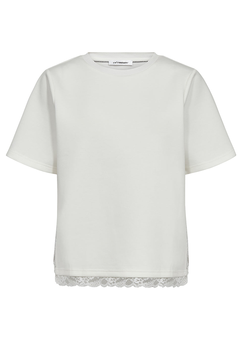 Co Couture EviCC Lace Tee wit voorkant
