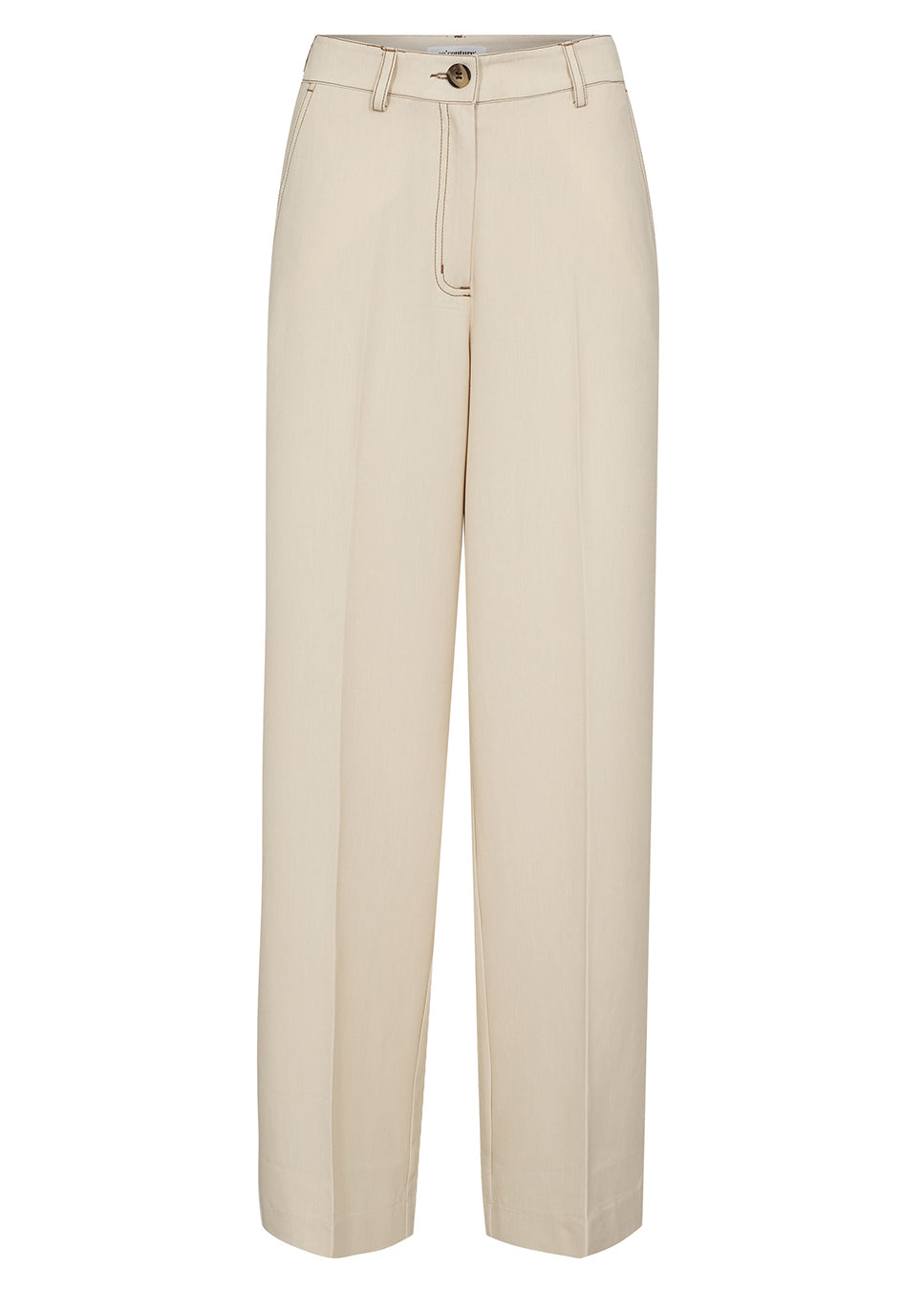Co Couture TerryCC Denim LL Pant beige voorkant