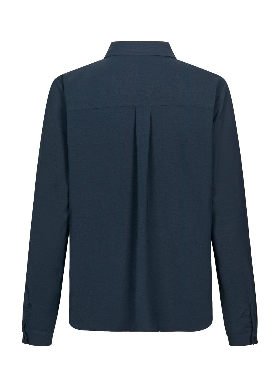 Donkerblauwe dames blouse Modstrom Ossa achterkant