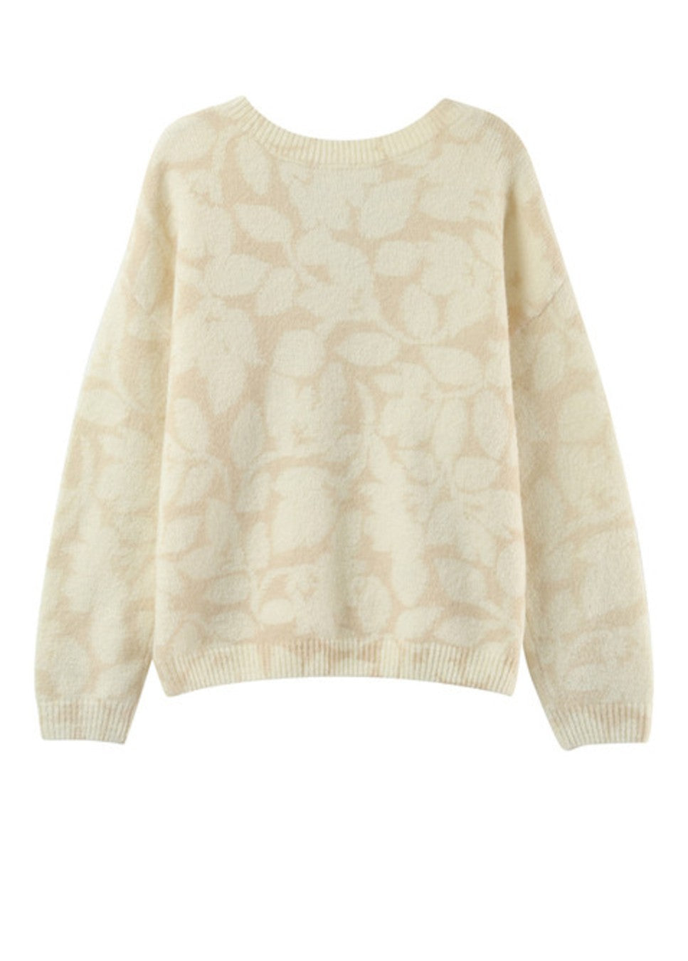 grace en mila paloma sweater met motief beige product foto