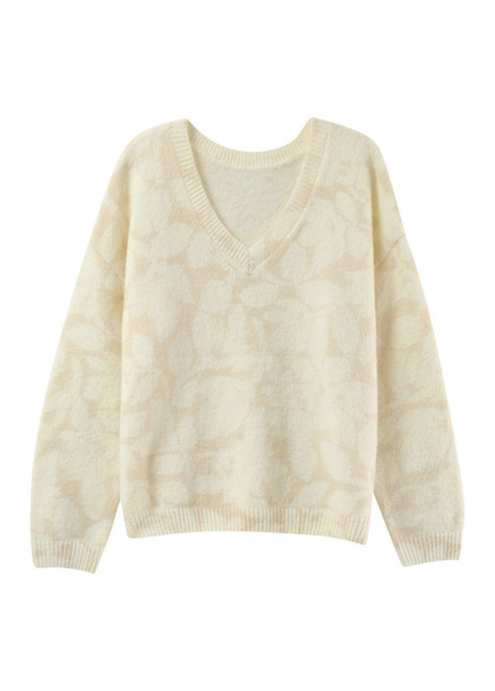 grace en mila paloma trui met motief beige product foto