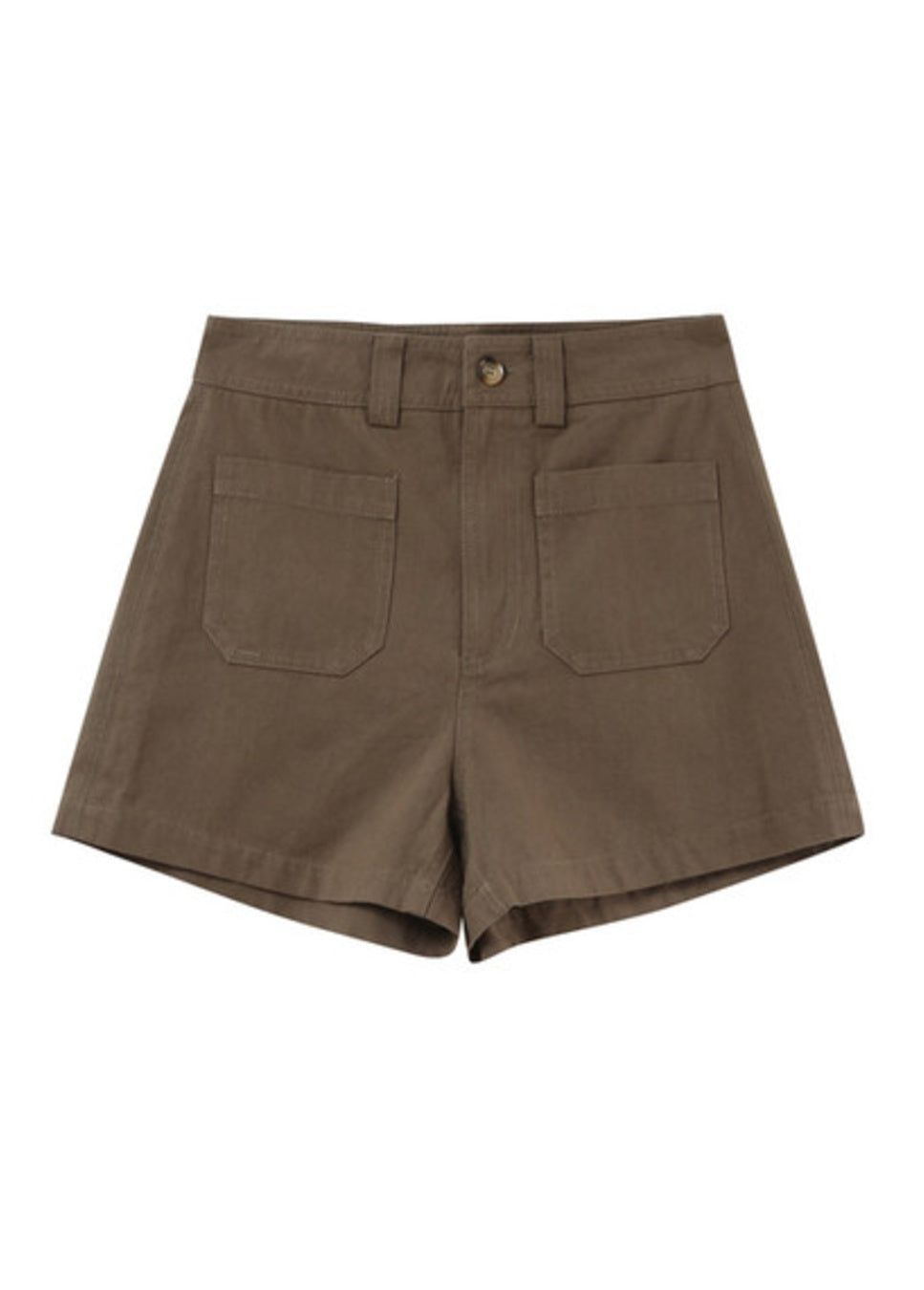product foto Grace & Mila pino short in de kleur kaki voorkant