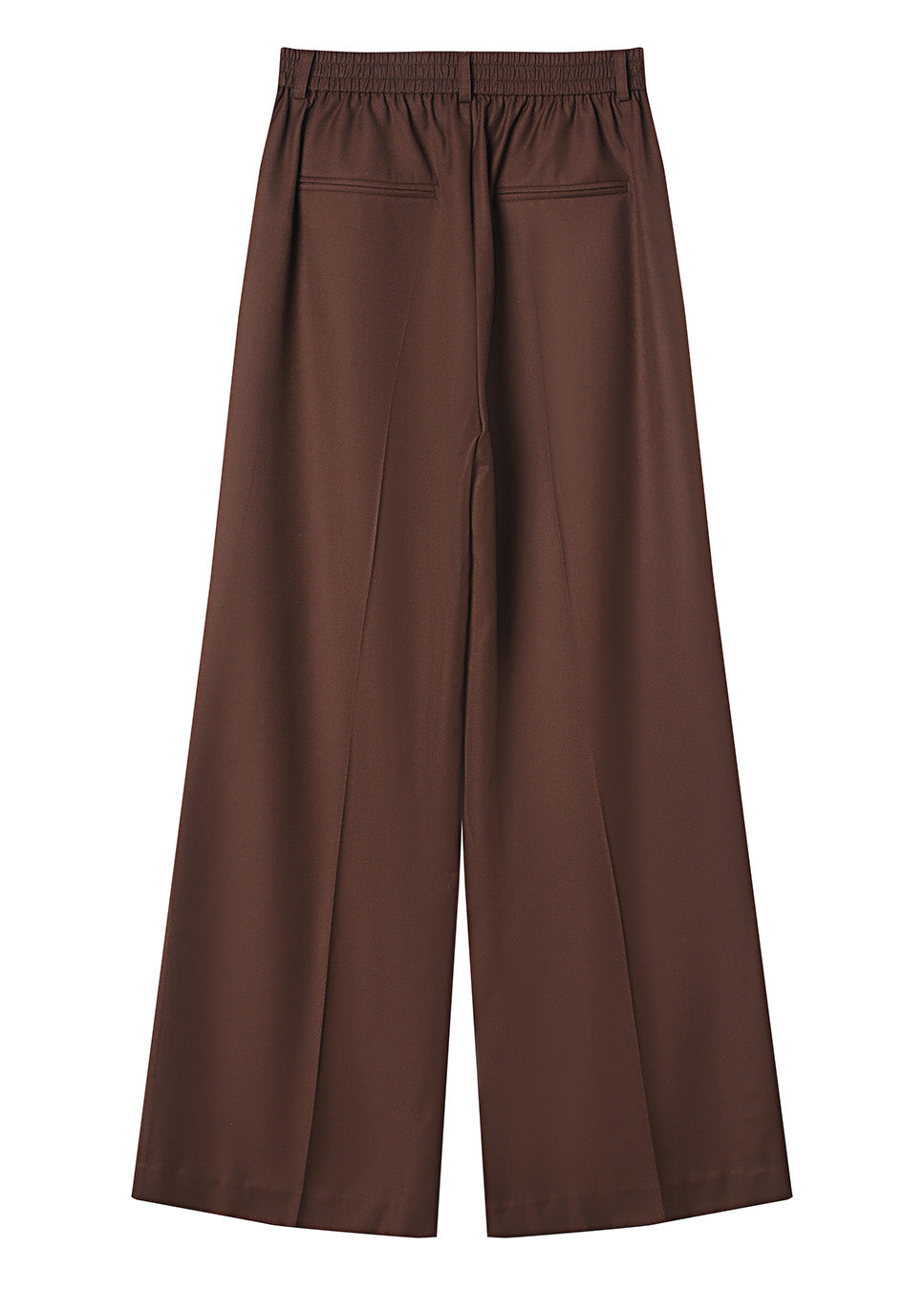 Grace & Mila Tatum pantalon wol bruin achterkant