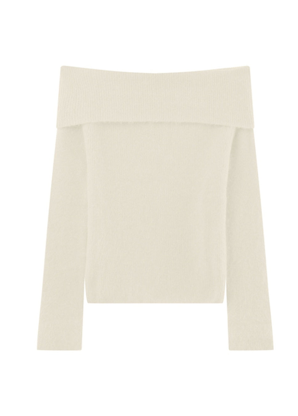 Off white off-shoulder omgeslagen trui Oranger Grace & Mila achterkant