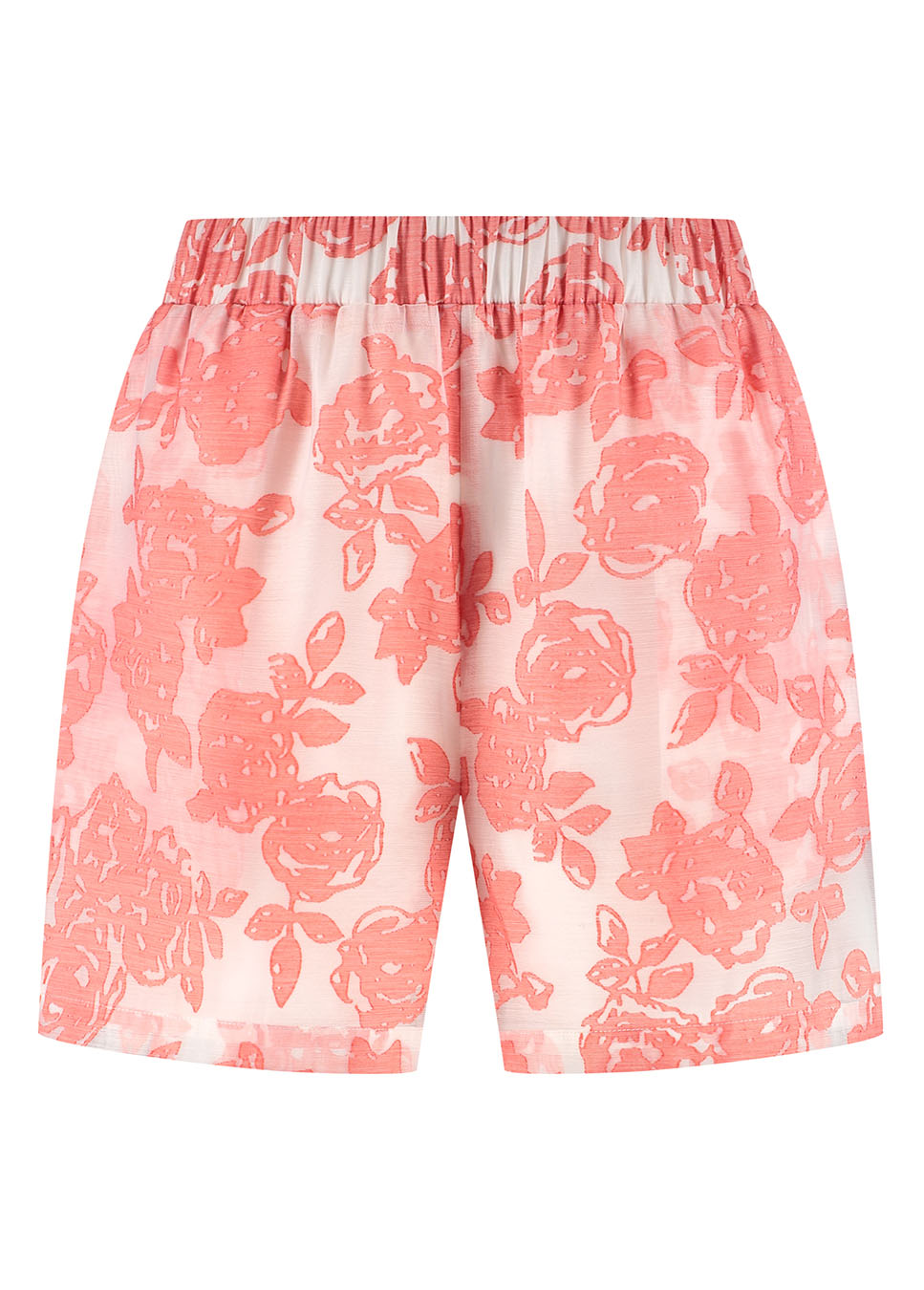 Studio Amaya Elize short bloemenprint roze wit voorkant