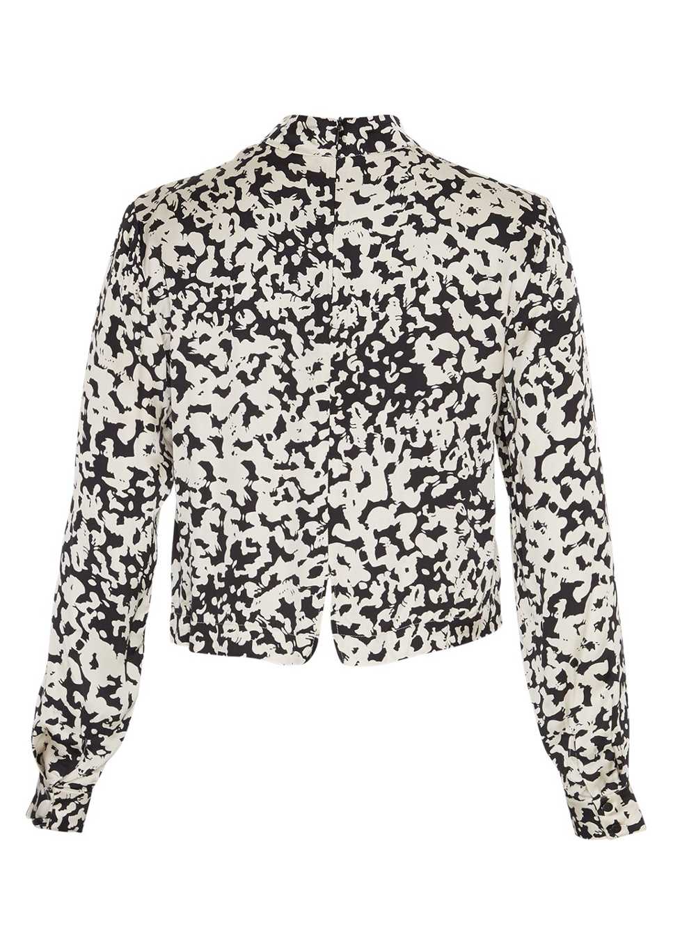 Productfoto MSCH Copenhagen blouse dames met print voorkant