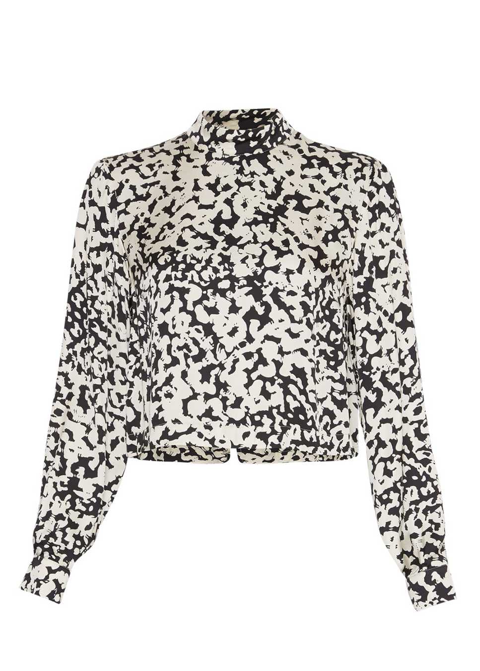 Productfoto MSCH Copenhagen blouse dames met print achterkant