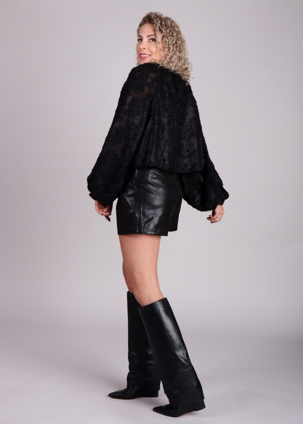FRNCH Shani short glanzend zwart