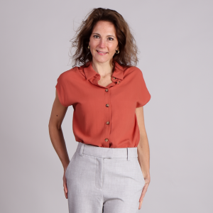 Blouse met korte mouw dames
