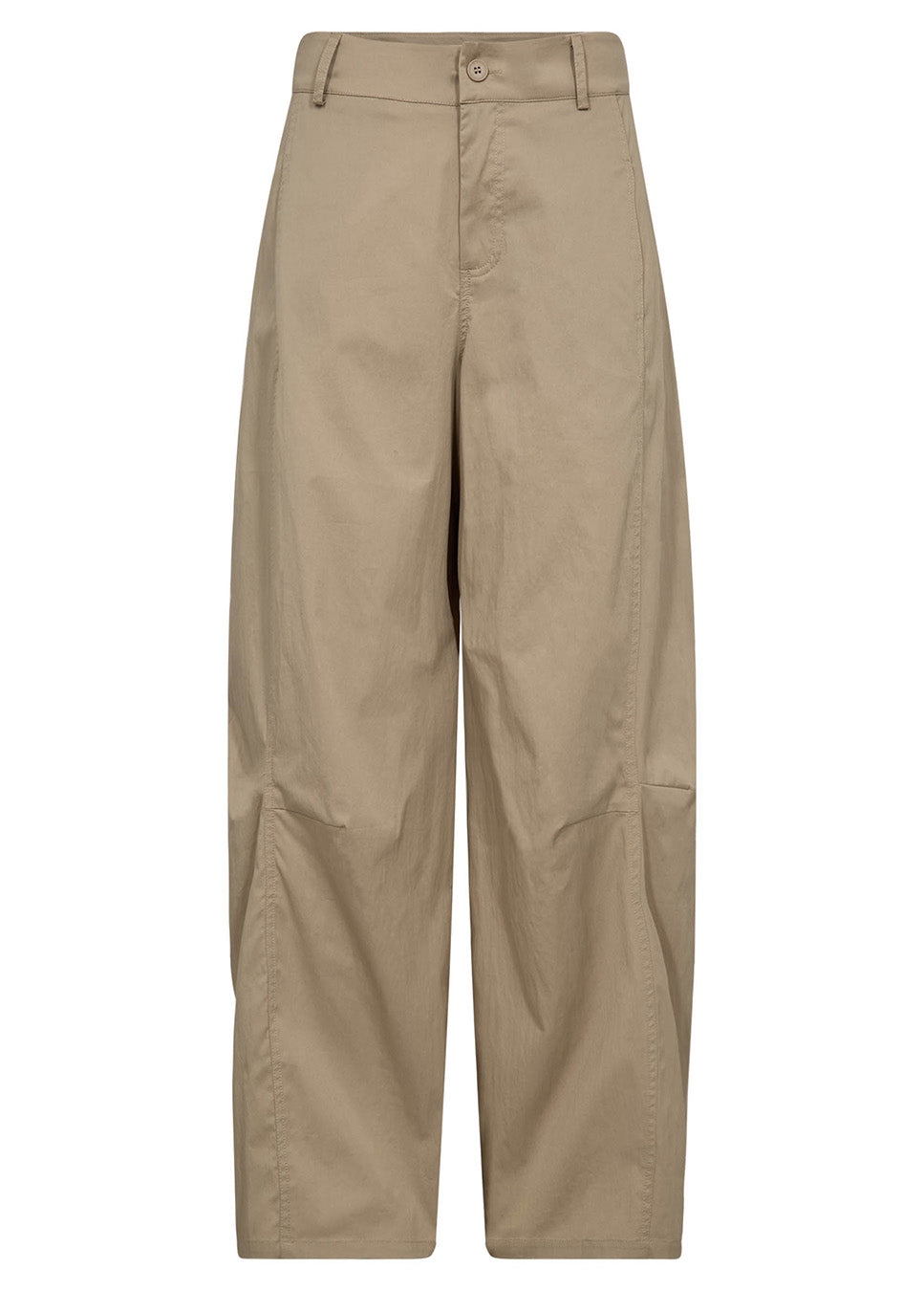 Co Couture CottonCC Crisp Barrel LL Pant beige voorkant