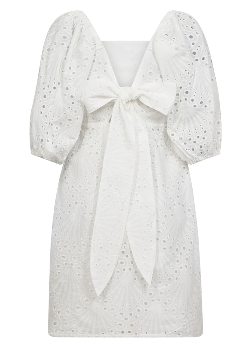 Co Couture NayaCC Anglaise Knot Dress wit achterkant 