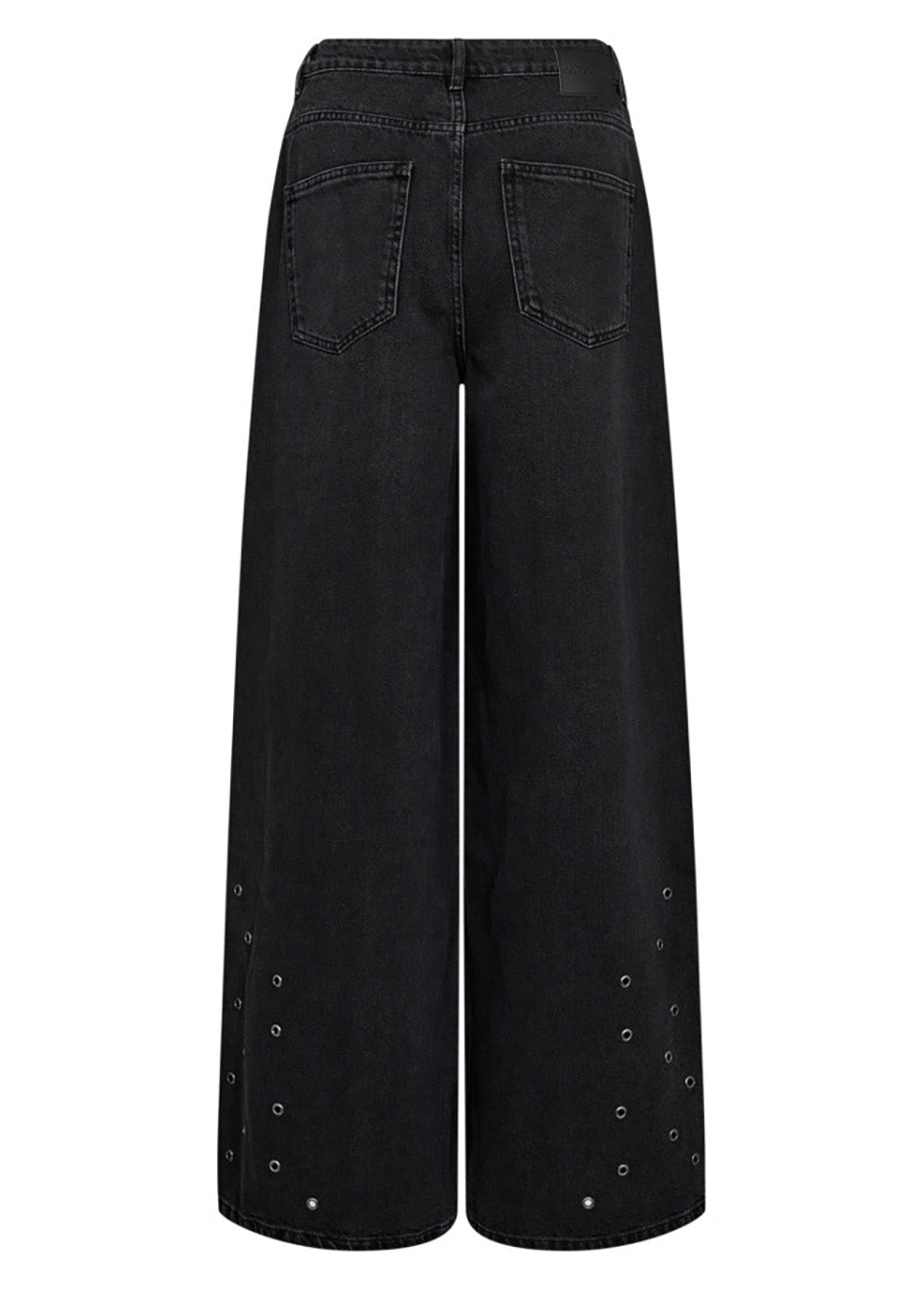 Co Couture SifCC Eyelet WIde LL jeans zwart achterkant