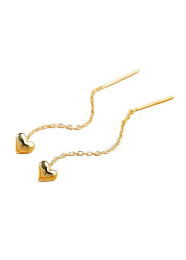 Goudkleurige lange oorbellen met hartje Aimee van het merk Rocky Rosa. De oorbellen zijn gemaakt van chirurgisch staal, 18k verguld met speciale afdichting. Alle oorbellen van Rocky Rosa verkleuren niet, zijn waterdicht & hypoallergeen. Shop de nieuwe collectie goudkleurige oorbellen, lange oorbellen.