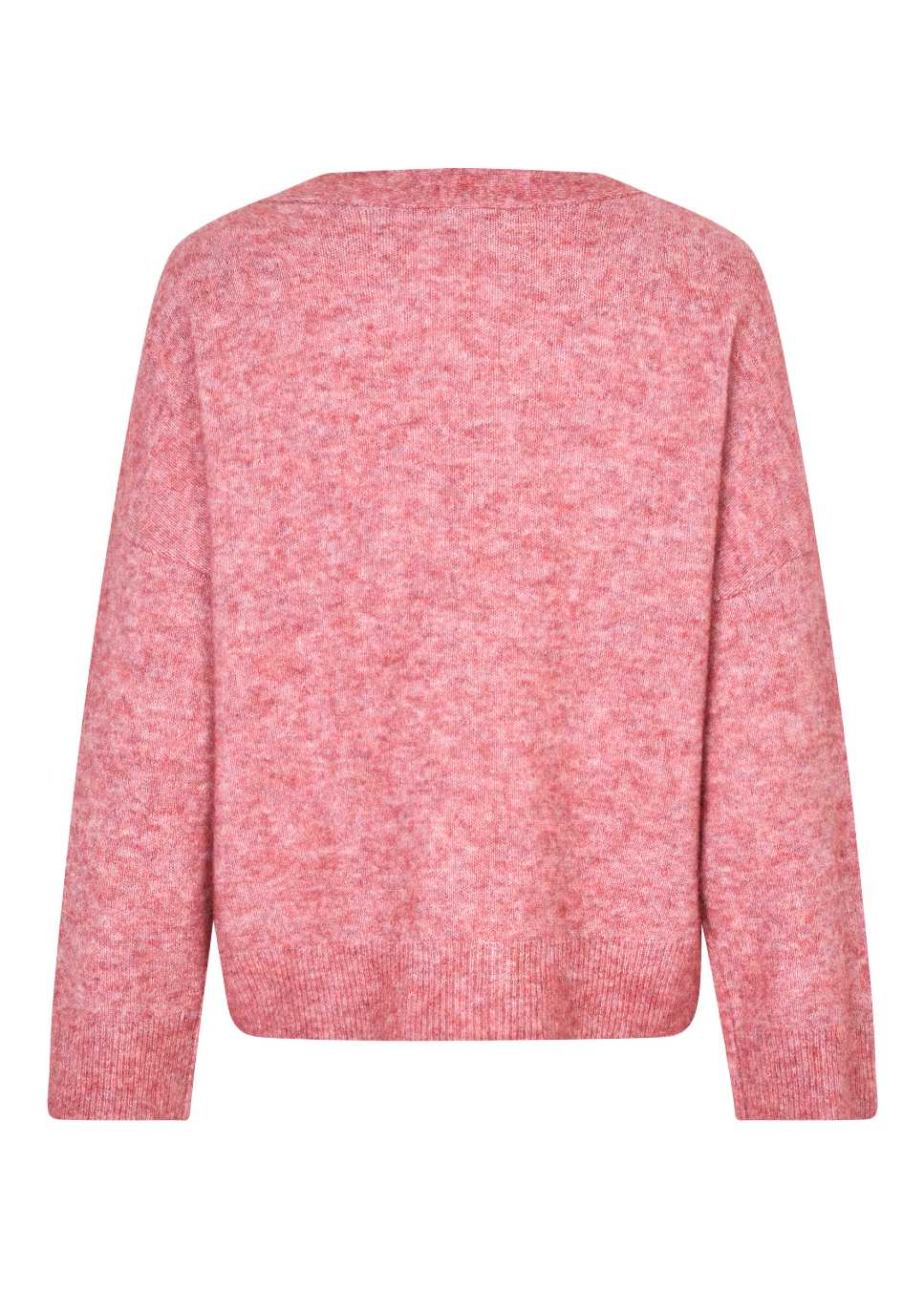 roze gebreide mbym dames trui productfoto achterkant