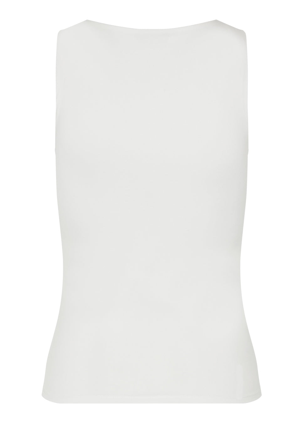 Witte top Hima I Witte aansluitende basic top Hima van het merk Modstrom. De top met stretch heeft brede bandjes en een diepe ronde hals gemaakt in gerecyclede kwaliteit. De witte top heeft een strak silhouet. Shop de nieuwe collectie dames tops, basic dames tops, Modstrom tops, witte basic hemdjes bij Boetiek Aniek.