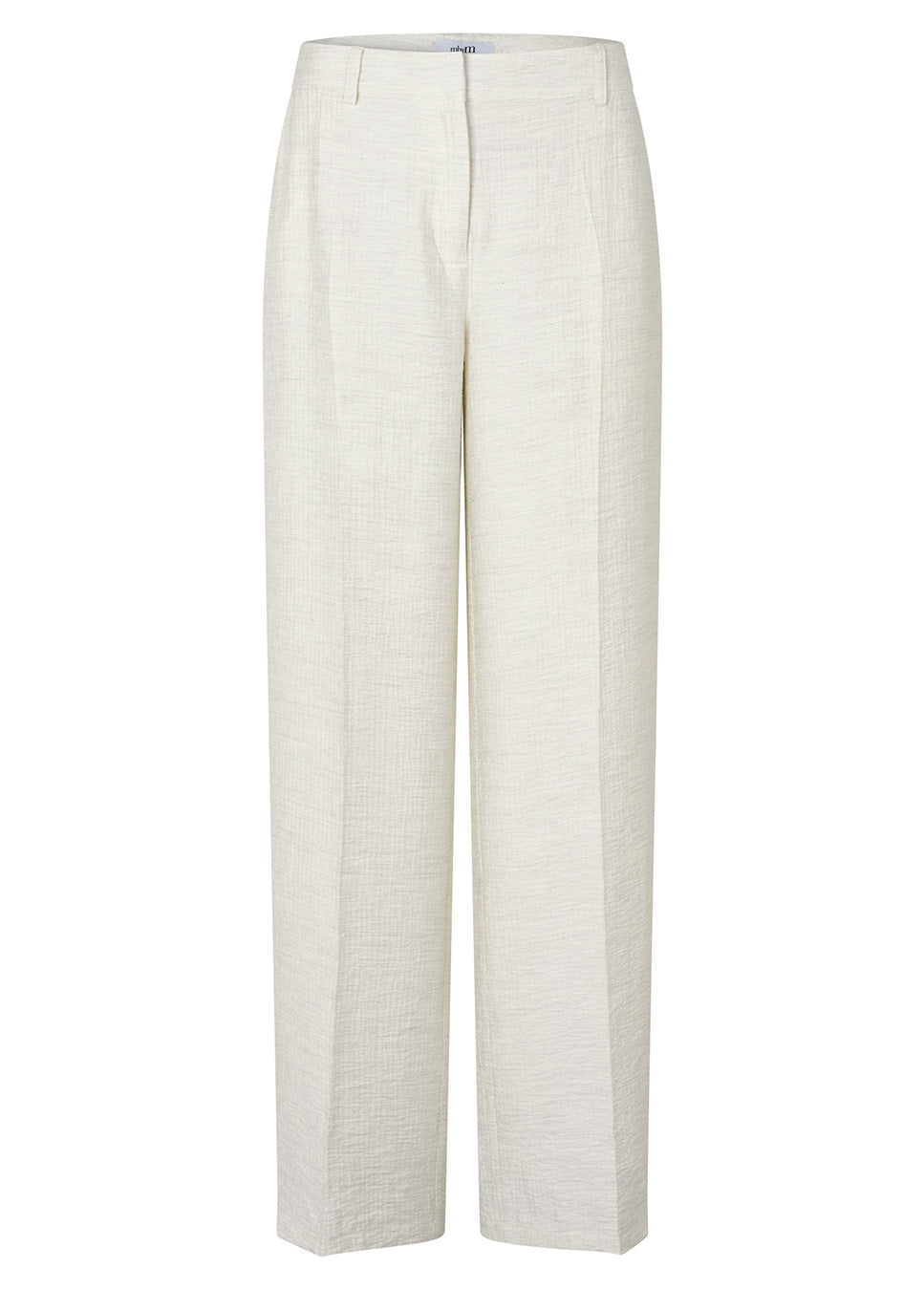 mbyM Dagma-M broek met structuur off white voorkant